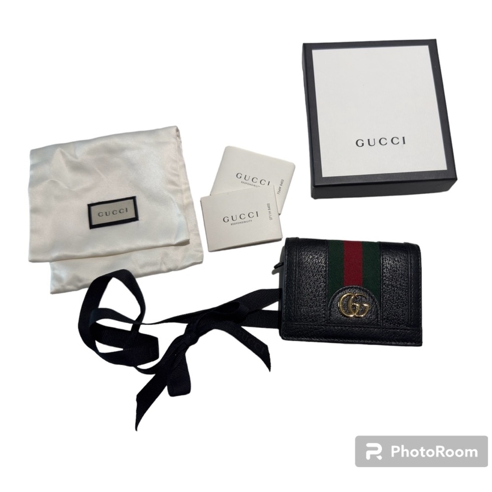 Gucci Leather Ophidia Wallet Black Excellent Condition.